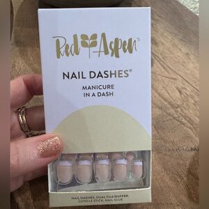 Red Aspen Press On Nails in “Lavender French, Adina”